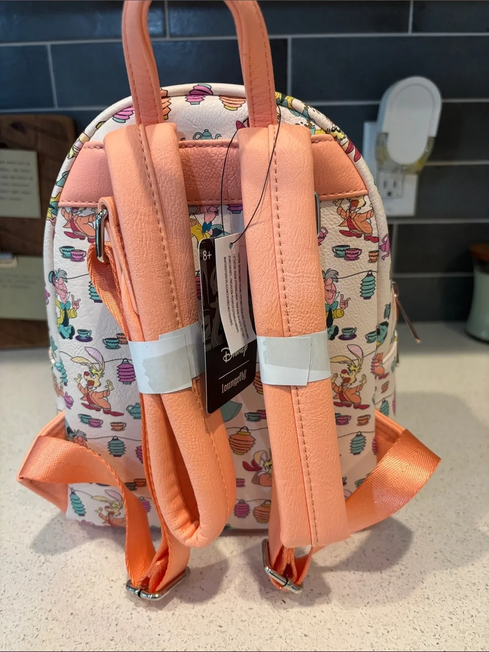 Loungefly Disney Alice in Wonderland Tea Party Backpack NWT